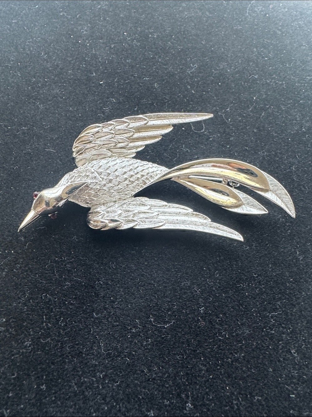 Vintage Crown Trifari Bird  Brooch